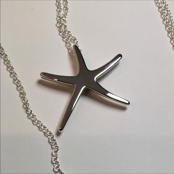 Sterling Silver Starfish on a 30” Chain - Picture 3 of 6